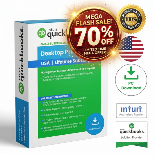 QuickBooks Desktop Pro 2024 Lifetime License (1 User)