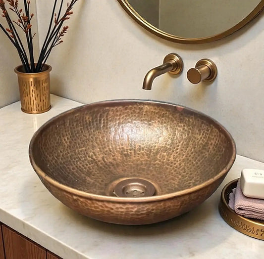 handmade copper kitchen sink