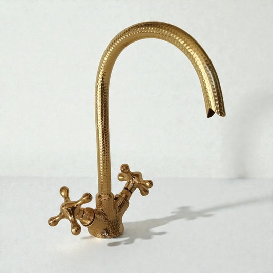 handmade copper kitchen faucet
