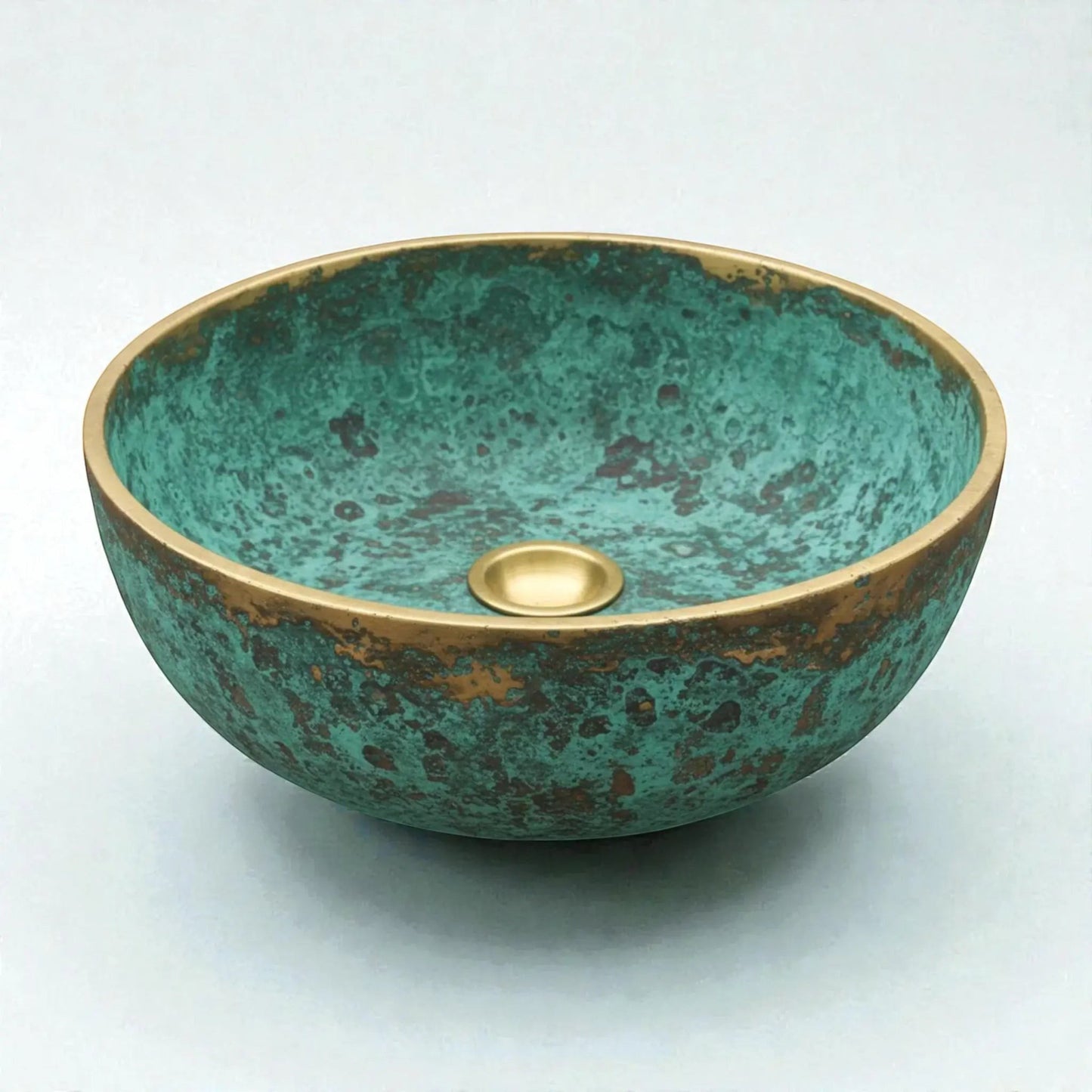 hammered copper vessel sink