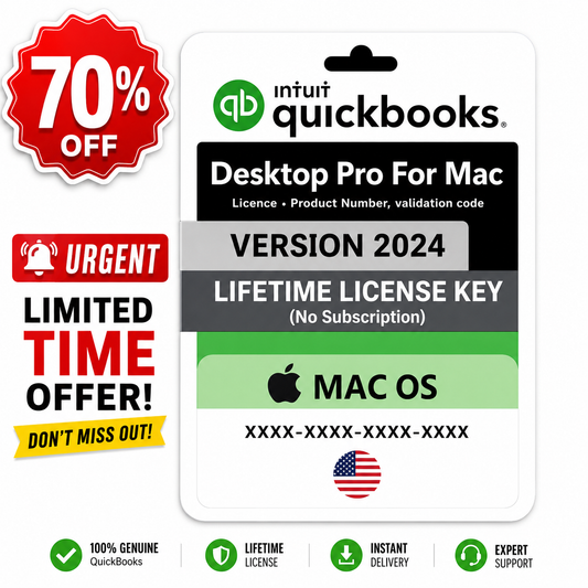 QuickBooks Mac Desktop 2024 Lifetime License – 1 User macOS