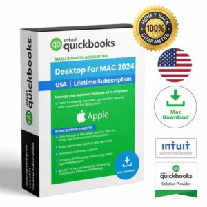 QuickBooks Mac Desktop 2024 – 1 User USA Mac Download